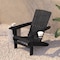 Flash Furniture Black Adirondack Patio Chairs with Cupholder, 4PK 4-LE-HMP-1045-10-BK-GG - alternate 6